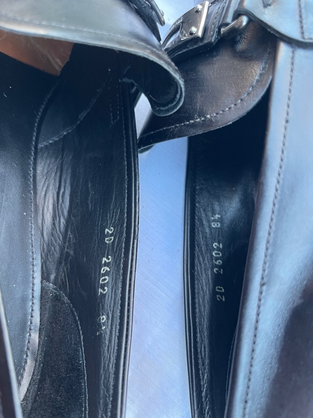Prada Black Leather Buckle Slip-On Loafers - Picture 10 of 16